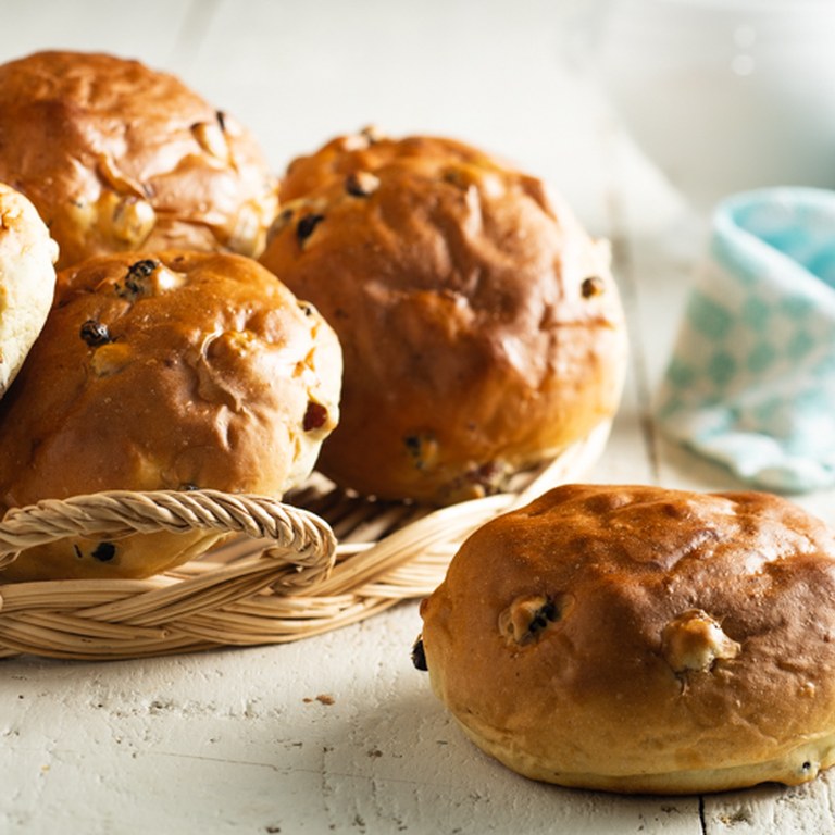 Boter Rozijnen Krentenbollen Met Maestro Boterstol Zeelandia Nederland