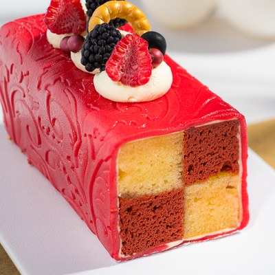 Battenberg Cake Rood