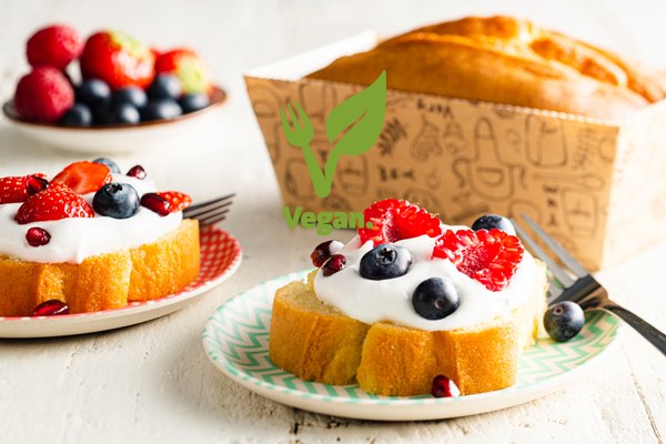 Cake met V-GO! Vegan Cake