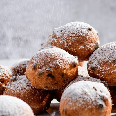 Oliebollen met Parade Oliebol Goud (geschept)