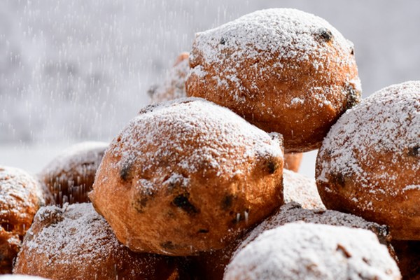 Oliebollen met Parade Oliebol Goud (geschept)