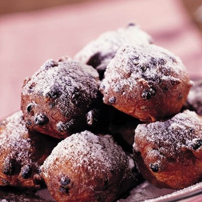 Oliebollen met Parade Oliebol Vanille (geschept)